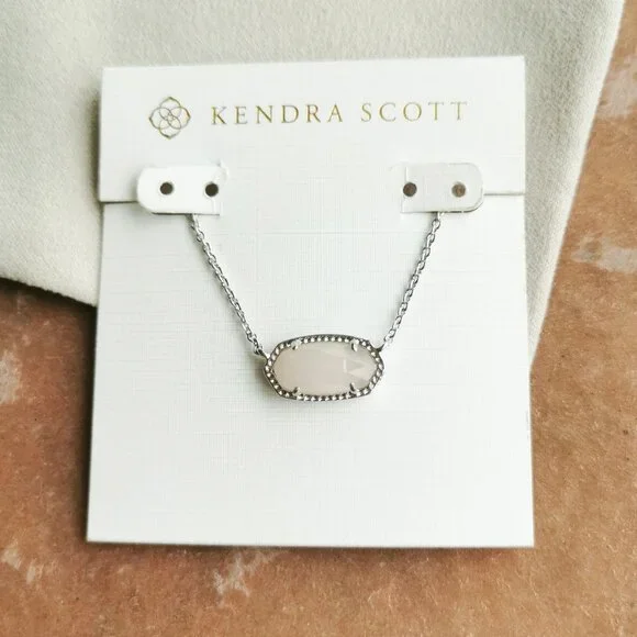 Kendra Scott Jewelry New Kendra Scott Elisa Silver Rose Quartz